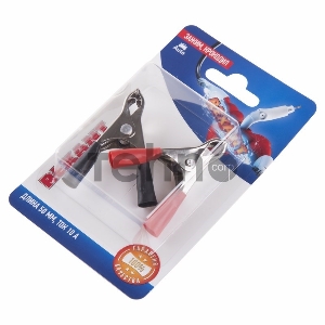 Зажим крокодил REXANT, длина 50 мм, ток 10A, 2 шт.