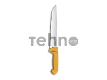 Нож кухонный Victorinox Swibo (5.8431.31) стальной разделочный для мяса лезв.310мм прямая заточка желтый