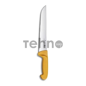 Нож кухонный Victorinox Swibo (5.8431.31) стальной разделочный для мяса лезв.310мм прямая заточка желтый Нож кухонный Victorinox Swibo (5.8431.31) стальной разделочный для мяса лезв.310мм прямая заточка желтый