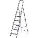 Лестница СИБИН 38801-6  стремянка алюминиевая 6ступеней 124см, фото 1