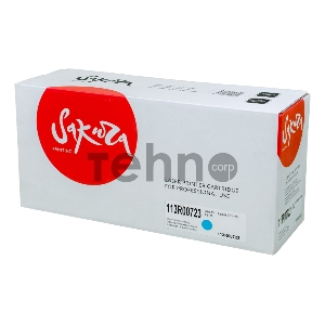 Картридж SAKURA 113R00723 для Xerox P6180, синий, 6000 к.