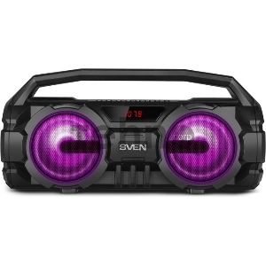 Акустическая система SVEN PS-415. черный.  (2.0. мощность 2x6 Вт (RMS). Bluetooth. FM. USB. microSD. LED-дисплей. встроенный аккумулятор) SVEN PS-415. черный. акустическая система (2.0. мощность 2x6 Вт (RMS). Bluetooth. FM. USB. microSD. LED-дисплей. встр