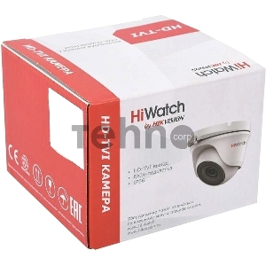 Камера видеонаблюдения HiWatch DS-T203(B) 2.8-2.8мм HD-CVI HD-TVI цветная корп.:белый