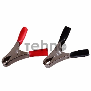 Зажим крокодил REXANT, длина 50 мм, ток 10A, 2 шт.