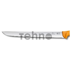 Нож кухонный Victorinox Swibo (5.8433.31) стальной разделочный для стейка лезв.310мм прямая заточка желтый