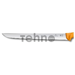 Нож кухонный Victorinox Swibo (5.8433.31) стальной разделочный для стейка лезв.310мм прямая заточка желтый Нож кухонный Victorinox Swibo (5.8433.31) стальной разделочный для стейка лезв.310мм прямая заточка желтый