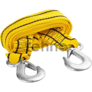 Трос буксировочный STAYER STANDARD, 2 крюка, сумка, 4м, 2,5т Трос буксировочный STAYER STANDARD, 2 крюка, сумка, 4м, 2,5т