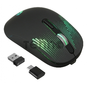 Мышь Oklick 636LWC черный оптическая (2400dpi) беспроводная USB (6but)