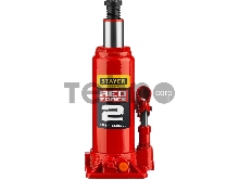 Домкрат STAYER 43160-2-K_z01  гидравлический бутылочный red force 2т 181-345мм в кейсе