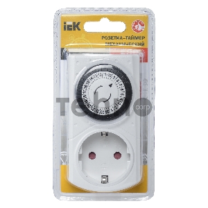 Розетка-таймер Iek ERT-20-1-16-S-30-0-20-K01 РТМ-1 механ. 30мин 24ч 48on/off 16А IP20