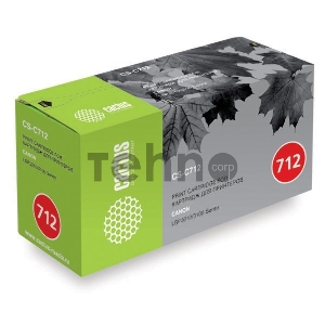 Тонер Картридж Cactus CS-C712S черный для Canon LBP-3010 LBP-3020 (1500стр.)