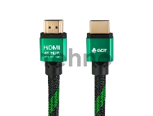Greenconnect Кабель 0.5m HDMI версия 2.0, HDR 4:2:2, Ultra HD, 4K 60 fps 60Hz/5K*30Hz, 3D, AUDIO, 18.0 Гбит/с, 28/28 AWG, OD7.3mm, тройной экран, BICOLOR нейлон, AL корпус зеленый, GCR-51484 Greenconnect Кабель 0.5m HDMI версия 2.0, HDR 4:2:2, Ultra HD, 4K 60 fps 60Hz/5K*30Hz, 3D, AUDIO, 18.0 Гбит/с, 28/28 AWG, OD7.3mm, тройной экран, BICOLOR нейлон, AL корпус зеленый, GCR-51484