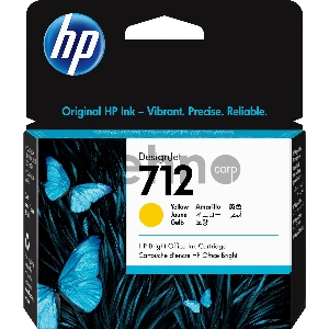 Картридж струйный HP 712 3ED69A желтый (29мл) для HP DJ Т230/630