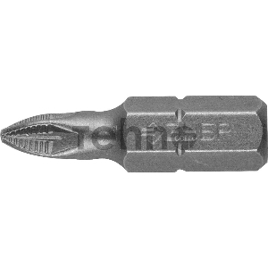 Бита ЗУБР МАСТЕР 26003-1-25-2  кованая CrMo C 1/4 PZ1 25мм 2шт