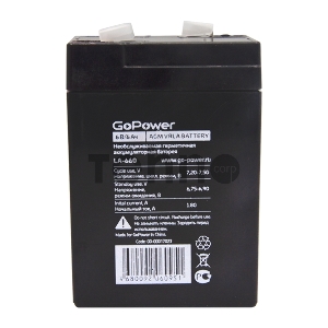 Аккумулятор свинцово-кислотный GoPower LA-660 6V 6Ah (1/20)