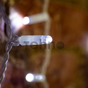 Гирлянда Светодиодный Дождь 2х3 м, эффект мерцания, прозрачный провод, 230 В, диоды белые