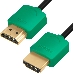 Greenconnect Кабель SLIM 0.5m HDMI 2.0, зеленые коннекторы Slim, OD3.8mm, HDR 4:2:2, Ultra HD, 4K 60 fps 60Hz, 3D, AUDIO, 18.0 Гбит/с, 32/32 AWG, GCR-51579 Greenconnect Кабель SLIM 0.5m HDMI 2.0, зеленые коннекторы Slim, OD3.8mm, HDR 4:2:2, Ultra HD, 4K 60 fps 60Hz, 3D, AUDIO, 18.0 Гбит/с, 32/32 AWG, GCR-51579, фото 1