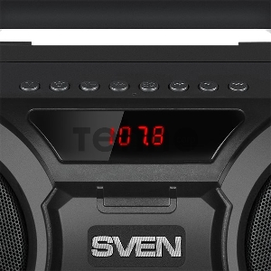 Акустическая система SVEN PS-415. черный.  (2.0. мощность 2x6 Вт (RMS). Bluetooth. FM. USB. microSD. LED-дисплей. встроенный аккумулятор) SVEN PS-415. черный. акустическая система (2.0. мощность 2x6 Вт (RMS). Bluetooth. FM. USB. microSD. LED-дисплей. встр