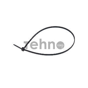 Хомут-стяжкa нейлоновая с тройным замком REXANT 300x7,6 мм, черная, упаковка 100 шт.