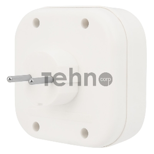 Четверник электрический 6А без заземления, белый REXANT
