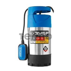 Насос ЗУБР НПЧ-Т5-1000-С  профессионал т5 погружной дренажный для чистой воды d частиц до 5мм 1000В