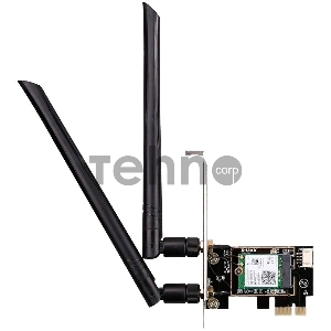Беспроводной двухдиапазонный D-Link DWA-X582/RU/A2A PCI Express адаптер AX3000 с поддержкой MU-MIMO