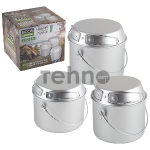 Набор котелков походных (1л; 2л; 3л) Camp-S1
