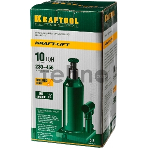 Домкрат KRAFTOOL 43462-10_z01  гидравлический бутылочный kraft-lift сварной 10т 230-456мм