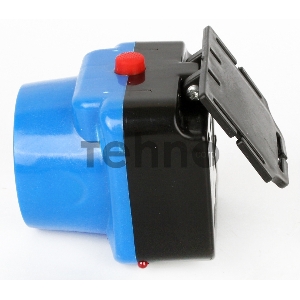 Фонарь налобный аккумуляторный LED5375 220В 0.4Вт LED 2 реж. пластик голуб. Ultraflash 14252