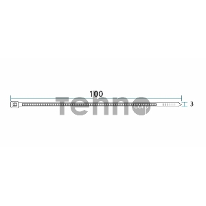 Хомут-стяжка нейлоновая многоразовая REXANT 100x2,5 мм, белая, упаковка 100 шт.