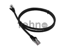 Патч-корд Lanmaster LAN-PC45/S6A-1.0-BK FTP вилка RJ-45-вилка RJ-45 кат.6А 1м чёрный LSZH (уп.:1шт)