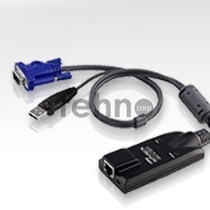 Модуль удлинителя VGA+K/M USB  ATEN (KA7570-AX) 40 метр., 1xUTP Cat5e, для подкл. комп. к перекл. KH15xxA/KH15xxAi/KL15xxA/KL15xxAi/KH25xxA, макс.разр
