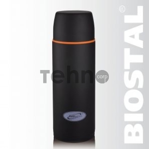 Термос BIOSTAL-СПОРТ с узкой горл. и прям. кр.,ЧЕРНЫЙ, 1,2л.