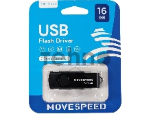 Накопитель USB2.0 16GB Move Speed M2 черный