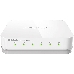 Неуправляемый коммутатор D-Link DGS-1005A/F1A с 5 портами 10/100/1000Base-T, функцией энергосбережения и поддержкой QoS, фото 2