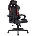 Кресло игровое Zombie GAME TETRA черный/красный эко.кожа крестов. пластик, фото 2