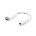 Переходник miniDisplayPort - HDMI, Cablexpert A-mDPF-HDMIM-001-W, 20F/19M, длина 10см, белый, пакет, фото 2