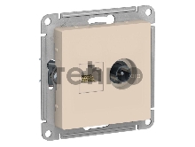 Механизм розетки 2-м ATLAS DESIGN комп. RJ45 кат.5E+TV беж. SchE ATN000289
