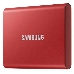 Твердотельный накопитель Samsung SSD 500GB T7 Touch, USB Type-C, R/W 1000/1050MB/s, Red, фото 2