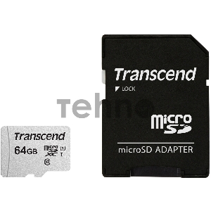 Флеш карта Micro SecureDigital 64Gb Transcend Class 10 TS64GUSD300S-A {MicroSDXC Class 10 UHS-I, SD adapter} Флеш карта Micro SecureDigital 64Gb Transcend Class 10 TS64GUSD300S-A {MicroSDXC Class 10 UHS-I, SD adapter}