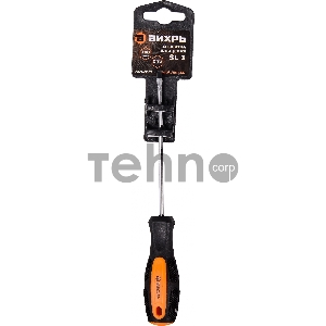 Отвёртка шлицевая ВИХРЬ SL3, 100 мм