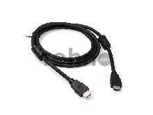 Кабель HDMI ExeGate EX287723RUS EX-CC-HDMI2-1.8F (19M/19M, v2.0, 1,8м, 4K UHD, Ethernet, ферритовые кольца, позолоченные контакты)