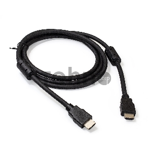Кабель HDMI ExeGate EX287723RUS EX-CC-HDMI2-1.8F (19M/19M, v2.0, 1,8м, 4K UHD, Ethernet, ферритовые кольца, позолоченные контакты)