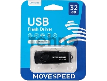 Накопитель USB2.0 32GB Move Speed M2 черный