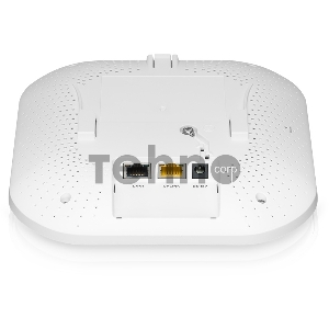 Гибридная точка доступа Zyxel NebulaFlex NWA220AX-6E, WiFi 6, 802.11a/b/g/n/ac/ax (2,4 и 5 ГГц), MU-MIMO, антенны 4x4 , до 575+4800 Мбит/с, 1xLAN 2.5GE, 1xLAN GE, PoE, защита от 4G/5G