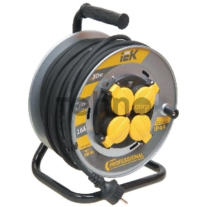 Удлинитель на мет. катушке 4х30м с заземл. 16А IP44 УК30 