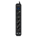 Фильтр SVEN SF-05LU 3.0 м (5 евро розеток,2*USB(2,4А)) черный, цветная коробка Surge protector SVEN SF-05LU 3.0 м (5 евро розеток,2*USB(2,4А)) черный, цветная коробка, фото 3