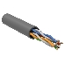 Кабель связи витая пара U/UTP, кат.5E, 4 пары 24AWG solid, 305м, ПВХ, серый, фото 4