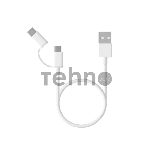 USB-кабель XIAOMI Mi 2-in-1 USB Cable Micro-USB to Type-C  (30cm)