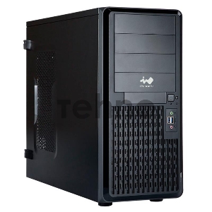 Корпус Midi Tower InWin PE689 Black 750W IP-P750BK3-3 USB3.0*2+A(HD)+front fan 120mm*1+rear fan 120mm*1+ 2*2SATA+1*1SATA+Intrusion Switch/ holes for SL20” RACKMOUNT